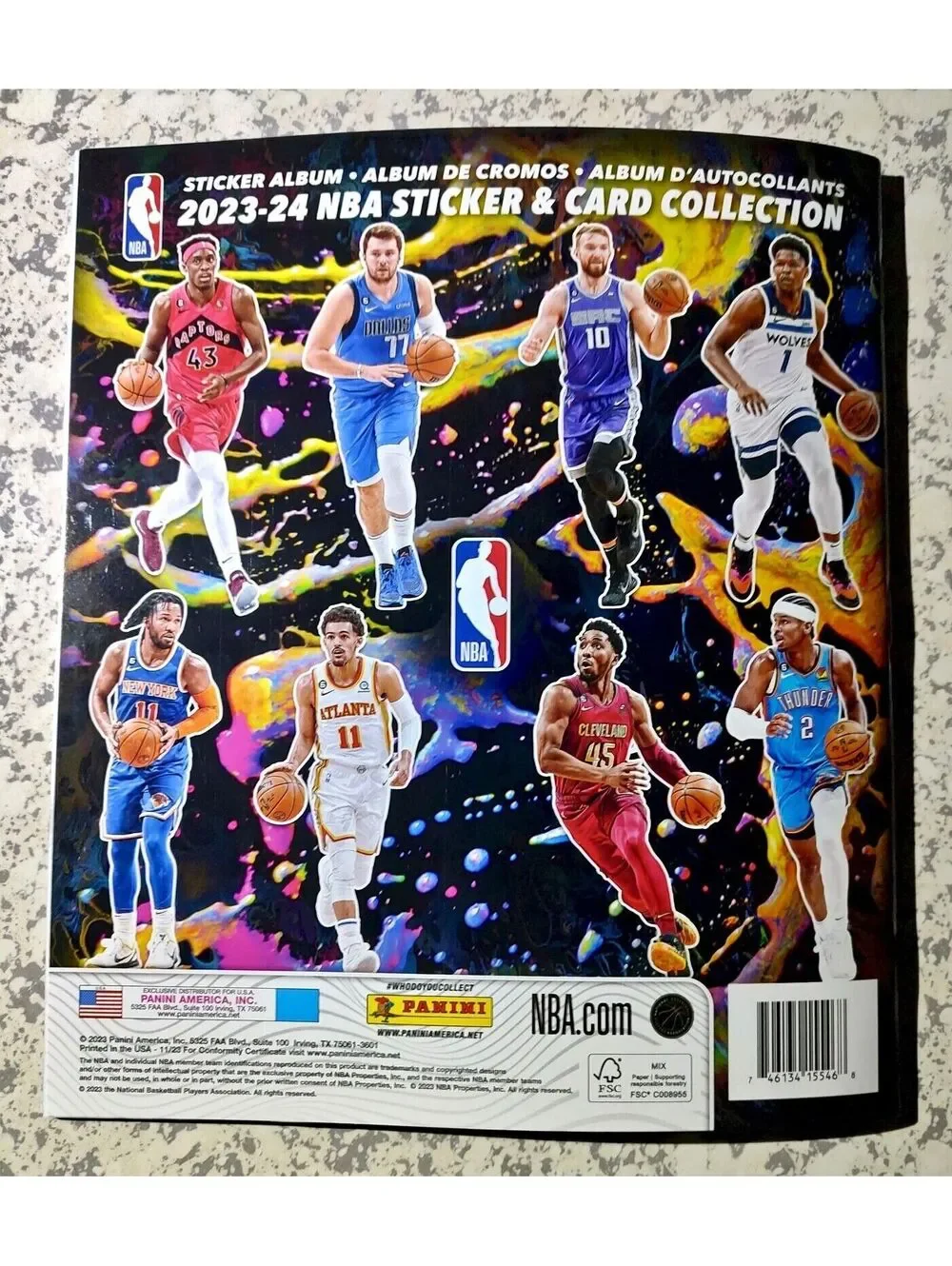 2023-24 Panini NBA Sticker and Card Collection Sticker Album - New, Empty, Mint